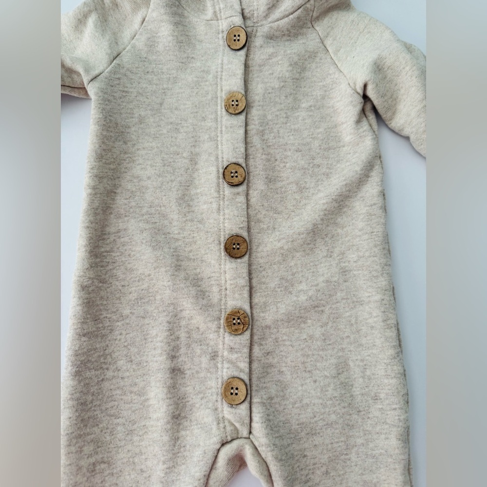 Childhoods Hooded Romper Tan Size 18-24M - Picture 2 of 7